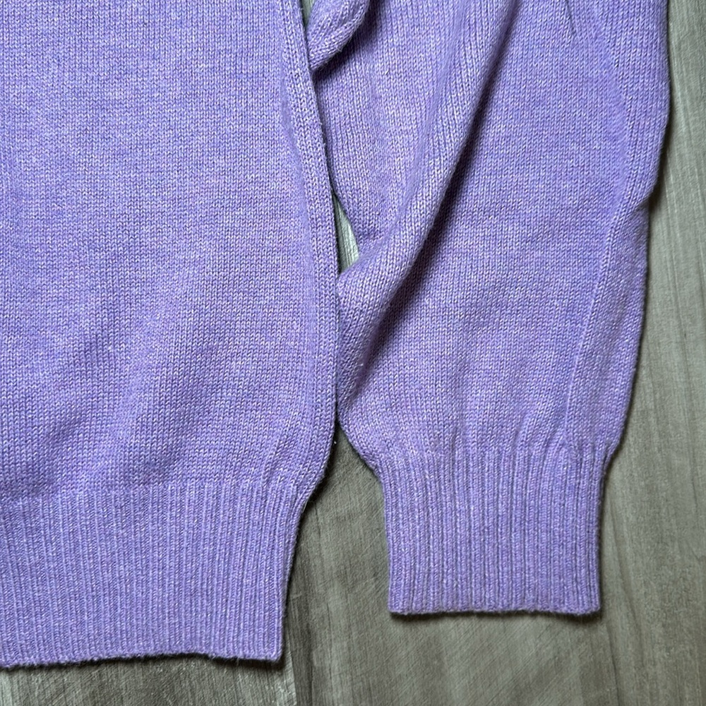 Robert Talbott Quarter Zip Sweater Pullover - Lar… - image 4